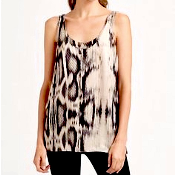 Addison Pico Edge Sleeveless Python Print Silky soft Tank top NWOT Size Med - Picture 2 of 7